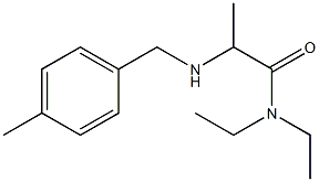 N,N-diethyl-2-{[(4-methylphenyl)methyl]amino}propanamide 结构式