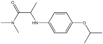 N,N-dimethyl-2-{[4-(propan-2-yloxy)phenyl]amino}propanamide Structure