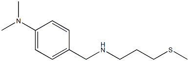 N,N-dimethyl-4-({[3-(methylsulfanyl)propyl]amino}methyl)aniline 结构式