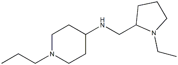 N-[(1-ethylpyrrolidin-2-yl)methyl]-1-propylpiperidin-4-amine 化学構造式