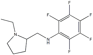N-[(1-ethylpyrrolidin-2-yl)methyl]-2,3,4,5,6-pentafluoroaniline Struktur