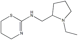 N-[(1-ethylpyrrolidin-2-yl)methyl]-5,6-dihydro-4H-1,3-thiazin-2-amine 结构式