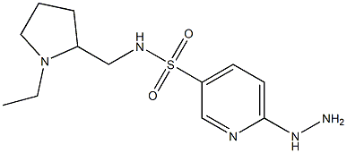 N-[(1-ethylpyrrolidin-2-yl)methyl]-6-hydrazinylpyridine-3-sulfonamide Structure