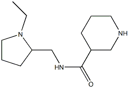 N-[(1-ethylpyrrolidin-2-yl)methyl]piperidine-3-carboxamide Structure