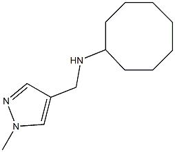 N-[(1-methyl-1H-pyrazol-4-yl)methyl]cyclooctanamine,,结构式