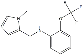 N-[(1-methyl-1H-pyrrol-2-yl)methyl]-2-(trifluoromethoxy)aniline,,结构式