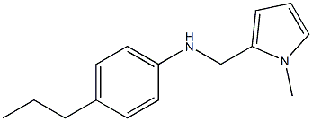 N-[(1-methyl-1H-pyrrol-2-yl)methyl]-4-propylaniline,,结构式