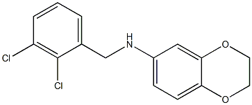 N-[(2,3-dichlorophenyl)methyl]-2,3-dihydro-1,4-benzodioxin-6-amine Structure