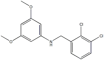 N-[(2,3-dichlorophenyl)methyl]-3,5-dimethoxyaniline,,结构式