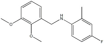 N-[(2,3-dimethoxyphenyl)methyl]-4-fluoro-2-methylaniline Structure