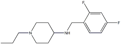 N-[(2,4-difluorophenyl)methyl]-1-propylpiperidin-4-amine Structure