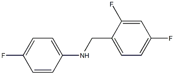 N-[(2,4-difluorophenyl)methyl]-4-fluoroaniline Structure