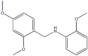 N-[(2,4-dimethoxyphenyl)methyl]-2-methoxyaniline Struktur