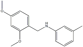 N-[(2,4-dimethoxyphenyl)methyl]-3-methylaniline Struktur