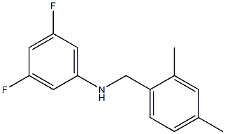 N-[(2,4-dimethylphenyl)methyl]-3,5-difluoroaniline Structure