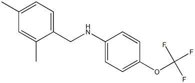 N-[(2,4-dimethylphenyl)methyl]-4-(trifluoromethoxy)aniline,,结构式