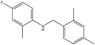 N-[(2,4-dimethylphenyl)methyl]-4-fluoro-2-methylaniline Structure