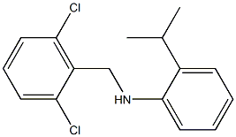 N-[(2,6-dichlorophenyl)methyl]-2-(propan-2-yl)aniline Structure