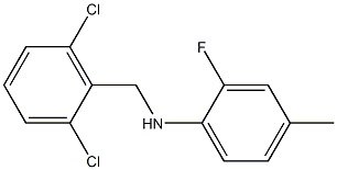 N-[(2,6-dichlorophenyl)methyl]-2-fluoro-4-methylaniline Struktur