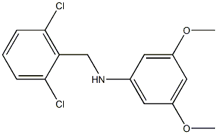 N-[(2,6-dichlorophenyl)methyl]-3,5-dimethoxyaniline Structure