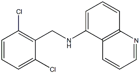 N-[(2,6-dichlorophenyl)methyl]quinolin-5-amine Struktur
