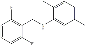 N-[(2,6-difluorophenyl)methyl]-2,5-dimethylaniline 化学構造式