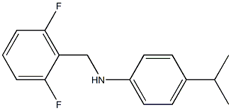 N-[(2,6-difluorophenyl)methyl]-4-(propan-2-yl)aniline 结构式