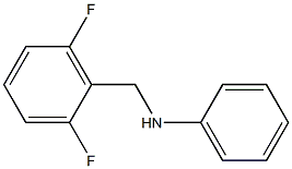 N-[(2,6-difluorophenyl)methyl]aniline 化学構造式