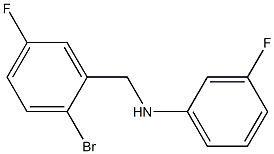 N-[(2-bromo-5-fluorophenyl)methyl]-3-fluoroaniline