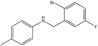 N-[(2-bromo-5-fluorophenyl)methyl]-4-methylaniline