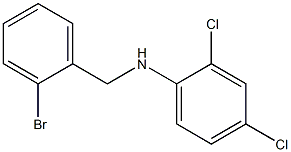 N-[(2-bromophenyl)methyl]-2,4-dichloroaniline,,结构式