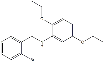 N-[(2-bromophenyl)methyl]-2,5-diethoxyaniline Structure