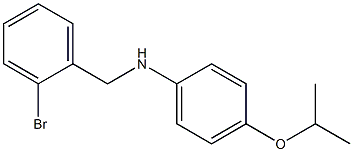 N-[(2-bromophenyl)methyl]-4-(propan-2-yloxy)aniline 化学構造式