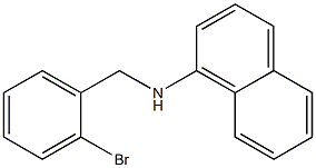 N-[(2-bromophenyl)methyl]naphthalen-1-amine Struktur