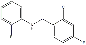 N-[(2-chloro-4-fluorophenyl)methyl]-2-fluoroaniline,,结构式