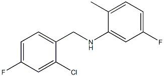 N-[(2-chloro-4-fluorophenyl)methyl]-5-fluoro-2-methylaniline Structure