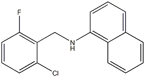 N-[(2-chloro-6-fluorophenyl)methyl]naphthalen-1-amine Structure