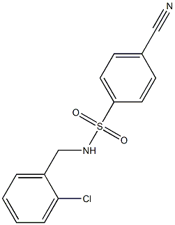 N-[(2-chlorophenyl)methyl]-4-cyanobenzene-1-sulfonamide