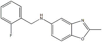 N-[(2-fluorophenyl)methyl]-2-methyl-1,3-benzoxazol-5-amine 结构式