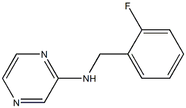 N-[(2-fluorophenyl)methyl]pyrazin-2-amine,,结构式