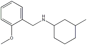 N-[(2-methoxyphenyl)methyl]-3-methylcyclohexan-1-amine,,结构式