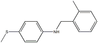 N-[(2-methylphenyl)methyl]-4-(methylsulfanyl)aniline 结构式