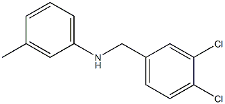 N-[(3,4-dichlorophenyl)methyl]-3-methylaniline 化学構造式