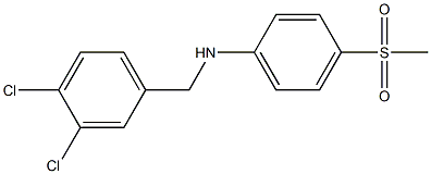 N-[(3,4-dichlorophenyl)methyl]-4-methanesulfonylaniline 结构式