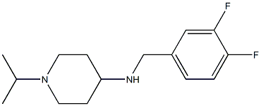 N-[(3,4-difluorophenyl)methyl]-1-(propan-2-yl)piperidin-4-amine Struktur