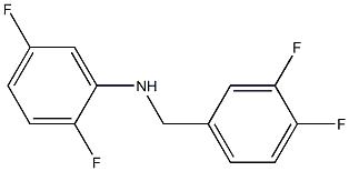 N-[(3,4-difluorophenyl)methyl]-2,5-difluoroaniline Struktur