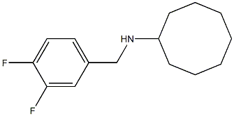 N-[(3,4-difluorophenyl)methyl]cyclooctanamine 化学構造式