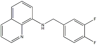 N-[(3,4-difluorophenyl)methyl]quinolin-8-amine 化学構造式