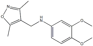 N-[(3,5-dimethyl-1,2-oxazol-4-yl)methyl]-3,4-dimethoxyaniline Struktur