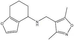 N-[(3,5-dimethyl-1,2-oxazol-4-yl)methyl]-4,5,6,7-tetrahydro-1-benzofuran-4-amine,,结构式